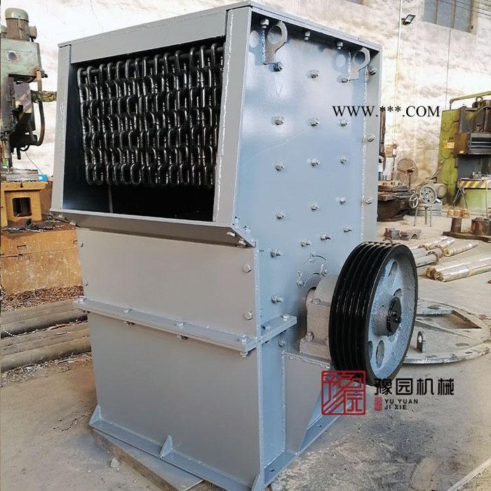 豫园机械 1012型重晶石破碎机厂家 大板锤方箱破碎机图2