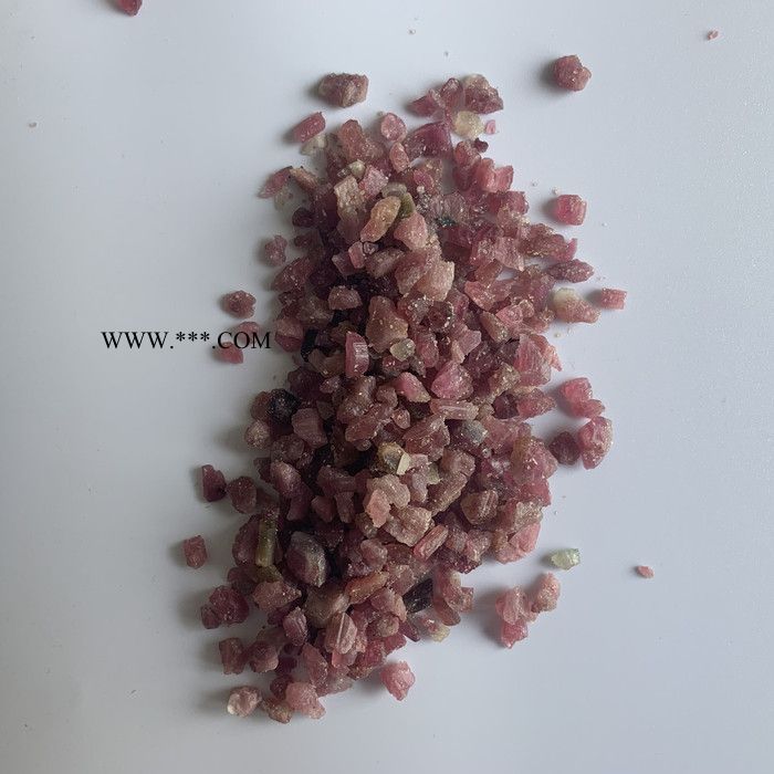 厂家供应配饰装饰用彩色电气石 水处理托玛琳颗粒 粉红碧玺原石图5