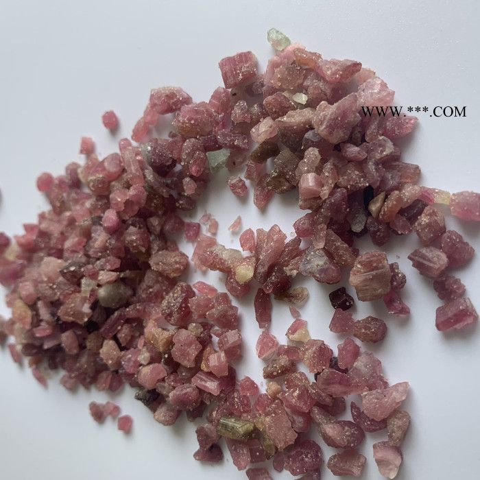厂家供应配饰装饰用彩色电气石 水处理托玛琳颗粒 粉红碧玺原石图8