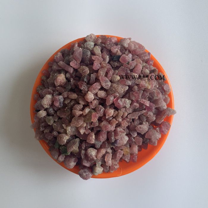 厂家供应配饰装饰用彩色电气石 水处理托玛琳颗粒 粉红碧玺原石图3