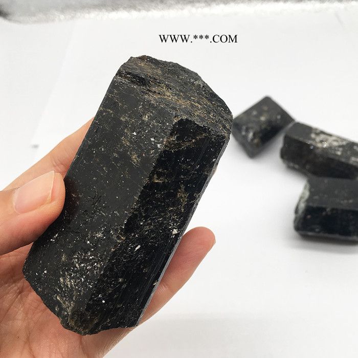 **高纯度黑色晶体电气石块5-8cm  净化空气净水专用图5