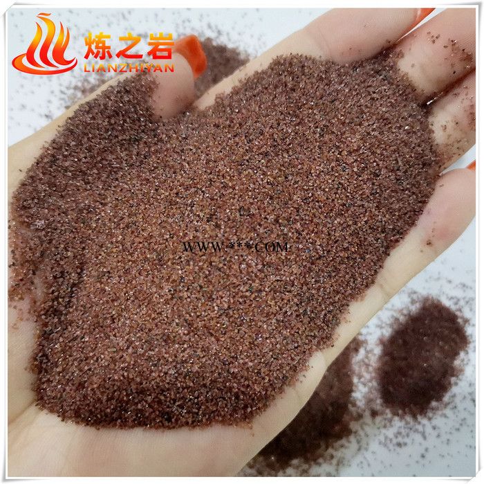 金红石榴水刀沙金红石榴水刀沙 石榴石沙水刀用砂 石榴石沙 棕刚玉大量批发图2