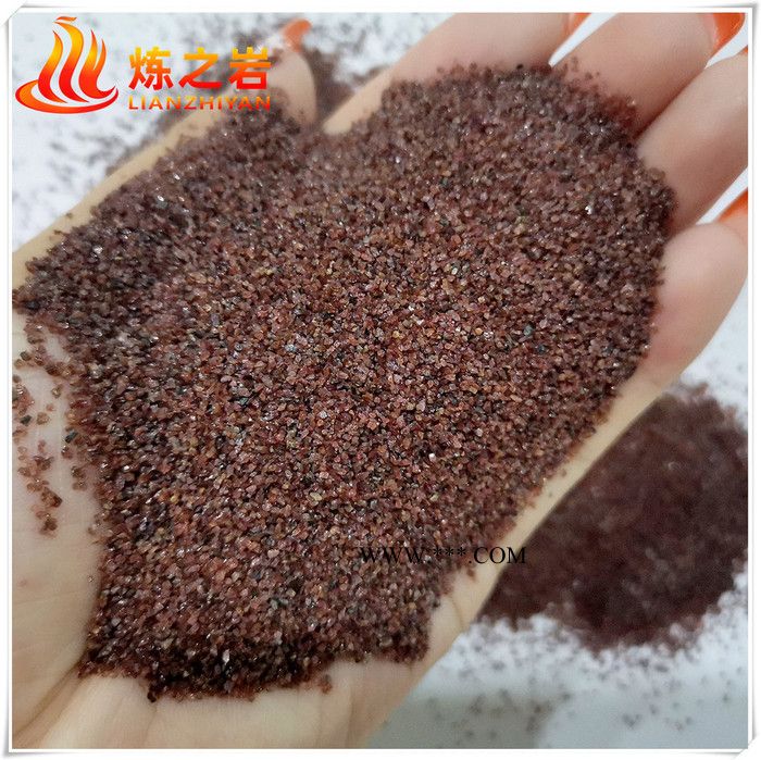 厂家供应喷砂石榴石 天然石榴石砂 红色石榴石 清洁除锈石榴石图2