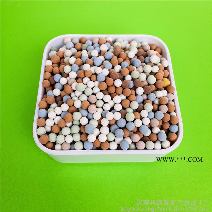 厂家供应 山东麦饭石球 水处理麦饭石球1-20毫米 园艺 汗蒸房 水过滤 纺织填料用 黄土球 麦饭石球图5