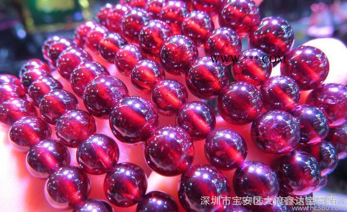 现货销售 **5A级红石榴石手链  美容养颜女士精美手串图1