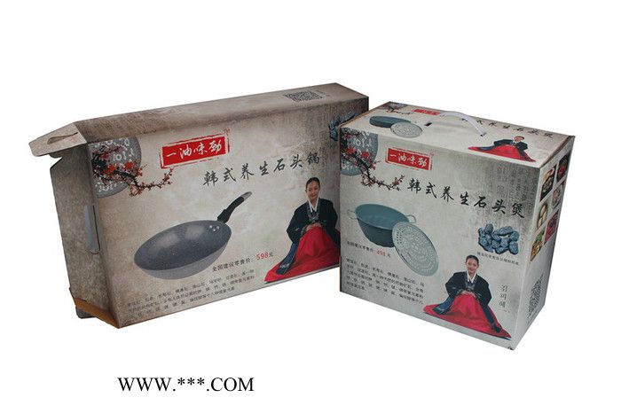 一油味劲韩式养生石头锅 麦饭石不粘锅 石头煲批发图2