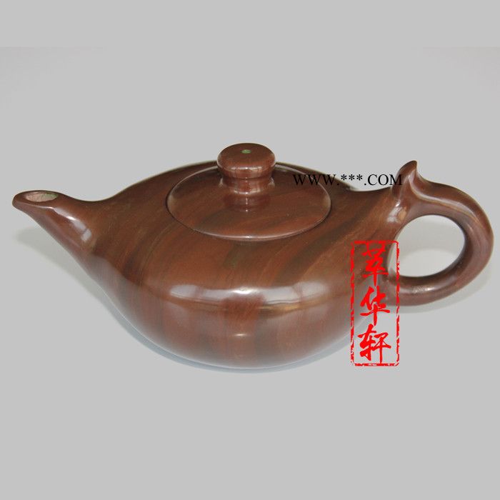 萃华轩木鱼石小手壶木鱼石茶壶麦饭石茶杯保健杯**木鱼石杯子图2