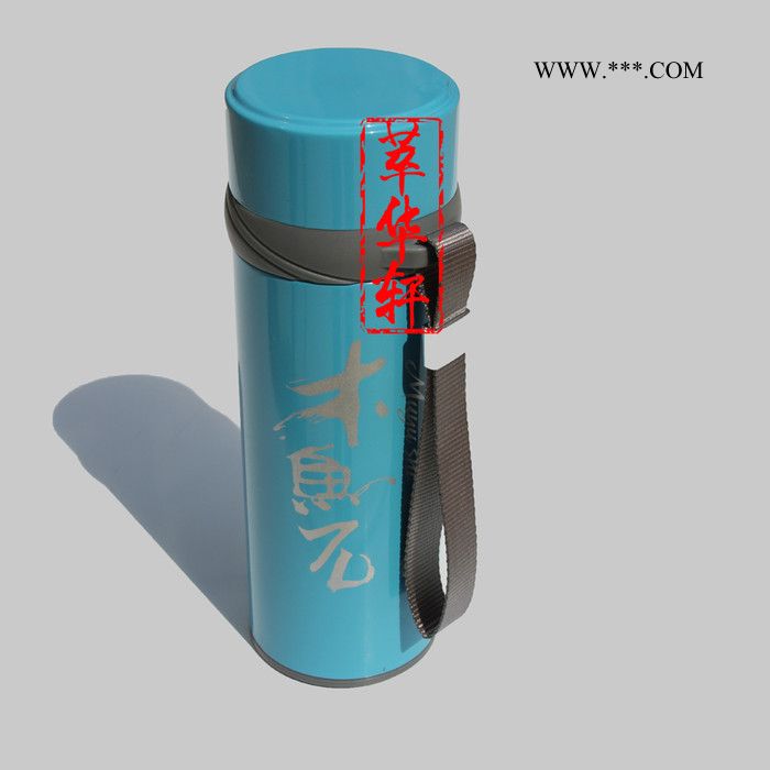 萃华轩木鱼石内胆简约带盖便携式生态保健直杯口杯麦饭石杯子**图2