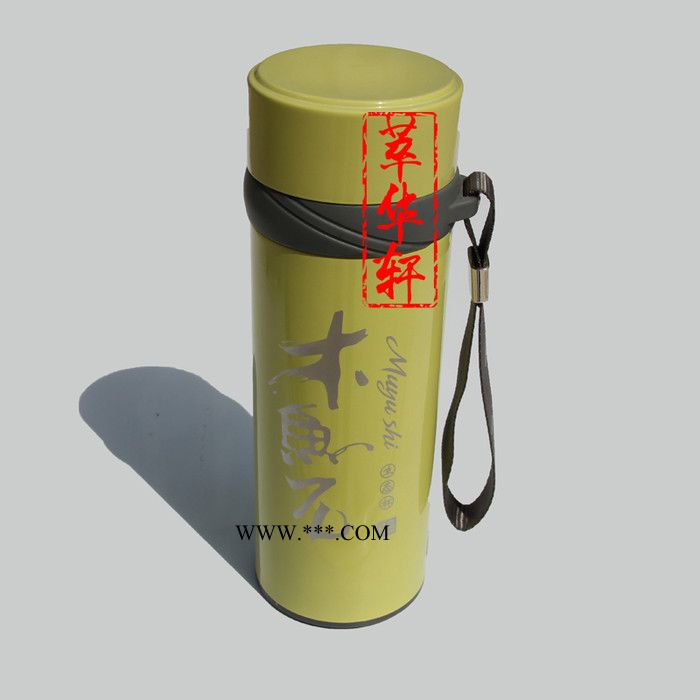 萃华轩木鱼石内胆简约带盖便携式生态保健直杯口杯麦饭石杯子**图3