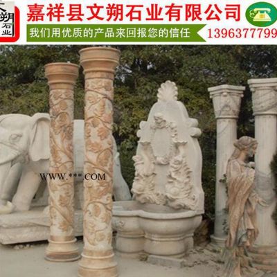 大理石浮雕华表  广场文化柱雕刻价格优惠
