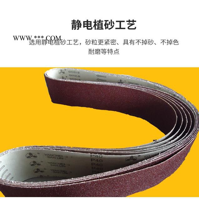 Mitsubishi/三菱610/915坦克机专用打磨拉丝 用于金属木材环形砂带坦克机三菱砂带GXK51-B棕刚玉砂图2