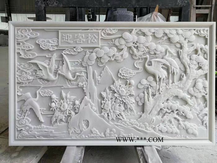 东河 石雕壁画 厂家定做石材浮雕壁画 花岗石山水画雕刻 宗祠外墙花鸟石雕壁画图8
