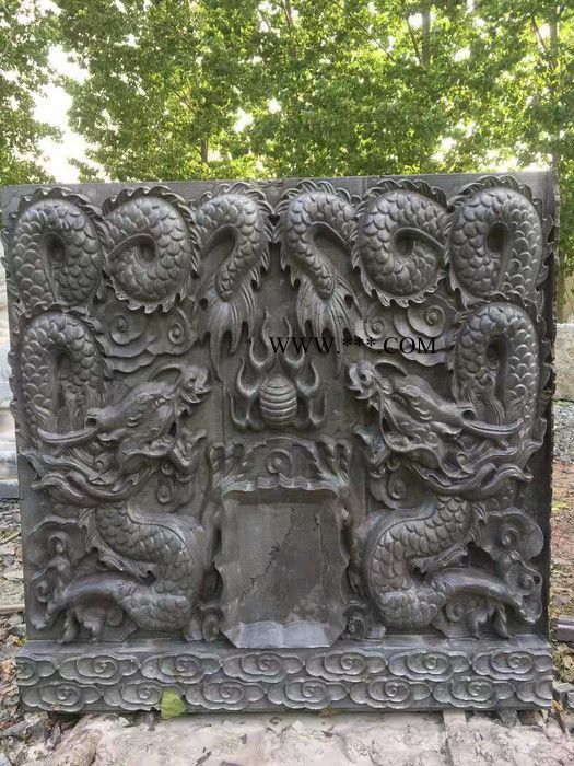 东河 石雕壁画 厂家定做石材浮雕壁画 花岗石山水画雕刻 宗祠外墙花鸟石雕壁画图4