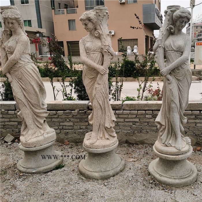石雕西方人物 酒店广场大理石四季女神雕像 大理石人物加工