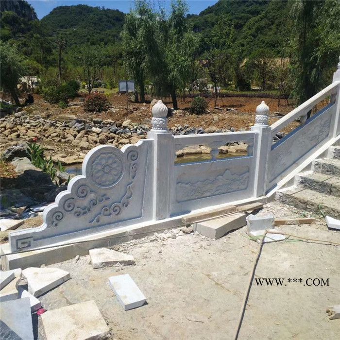 艺澈 汉白玉栏杆 花岗石栏杆 园林石栏杆报价图6