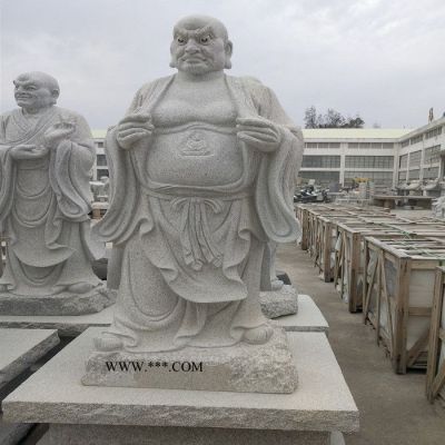 福建石雕厂家批发十八罗汉人物神像雕刻加工花岗石雕佛像寺庙寺院