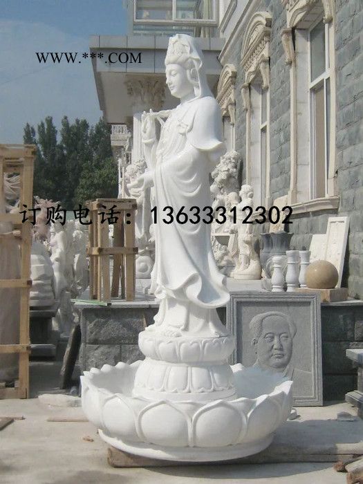 康大雕塑，大理石佛像，石雕佛像，十八罗汉石雕，石佛雕刻厂，大理石佛像，雕刻观音 石雕佛像观音图7