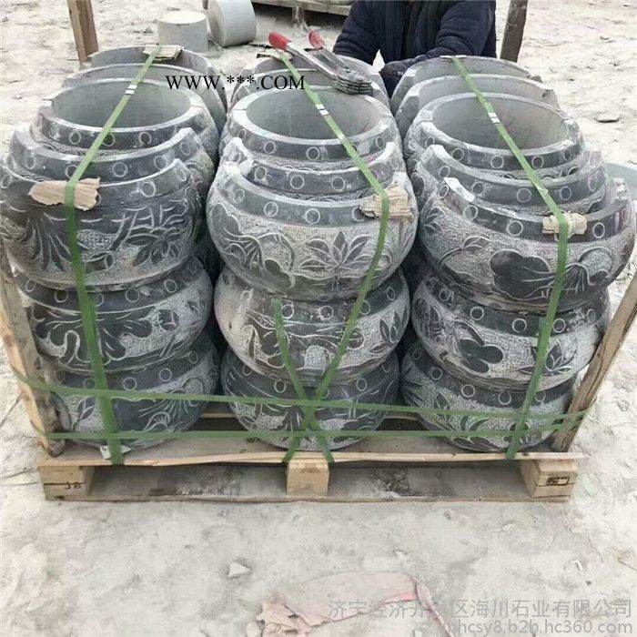 供应大理石柱墩 石雕石墩柱础 石雕柱子墩 柱础石 海川石业图2