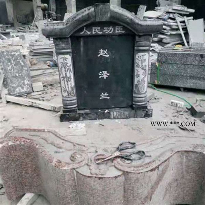 **大理石墓碑 石雕墓碑 青石大理石墓碑 规格多样图2