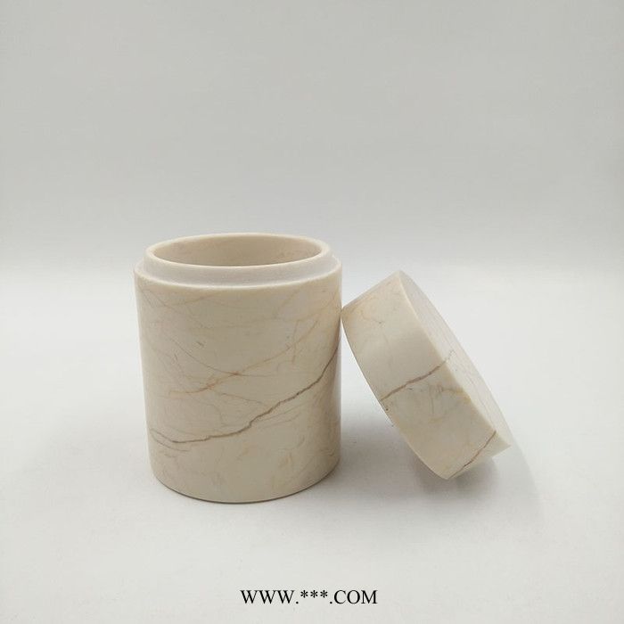 大理石工艺品 首饰收纳盒首饰盒桌面首饰器皿大理石工艺品盒图4