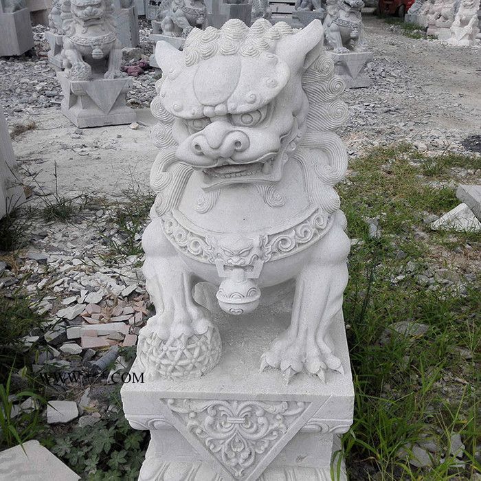 石雕摆件 大理石石雕动物 抽象石雕动物图4