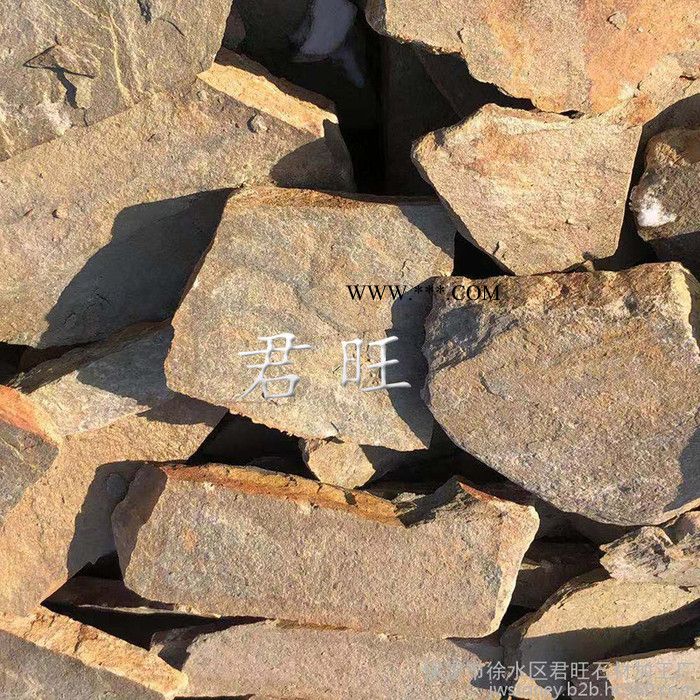 厂家批发天然乱形石花岗石碎拼保定护坡石图5