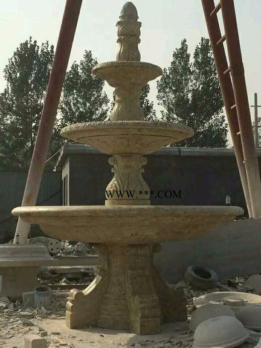 石雕喷泉  大理石喷泉风水球   广场大型喷泉曲阳石雕图5