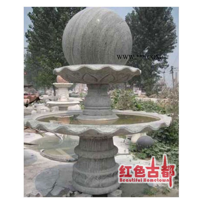 厂家批发订制 天然大理石 花岗岩雕塑 园林风水球雕刻艺术品图4
