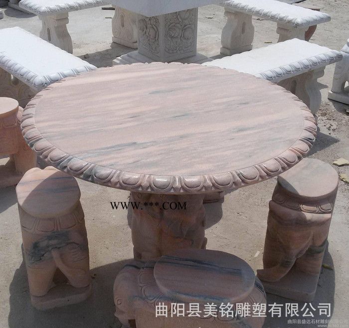 石雕石桌石凳汉白玉大理石石桌石凳庭院户外摆件直销可定做图2