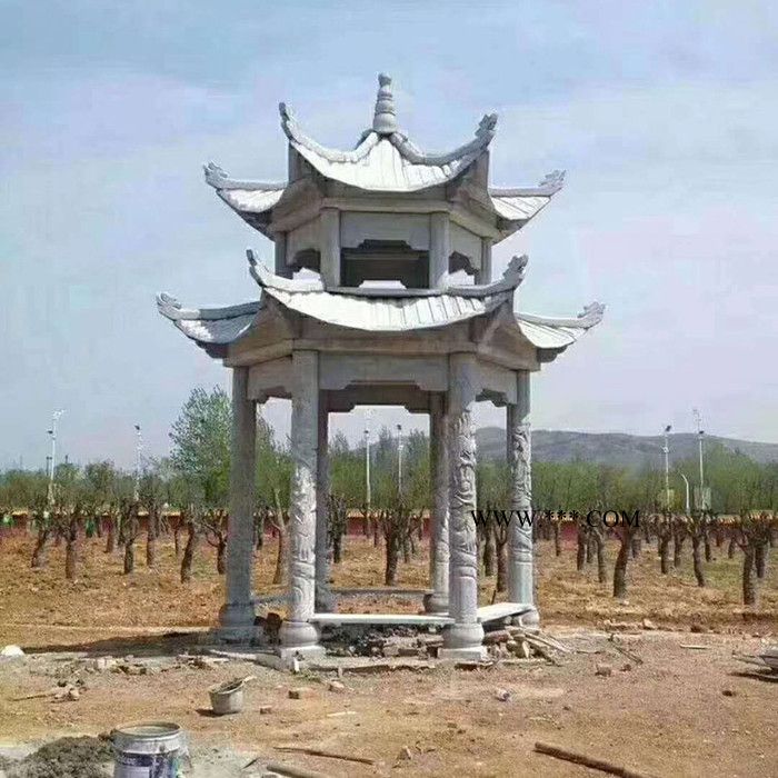 现货欧式石凉亭 大理石凉亭图片 造型精美图2