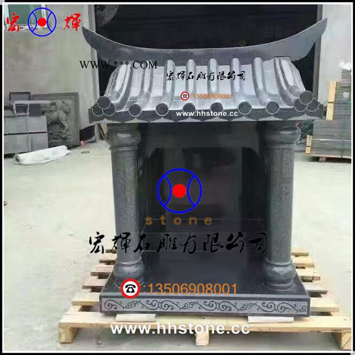 供应石雕土地公庙 花岗石土地庙 土地神庙现货直销图3