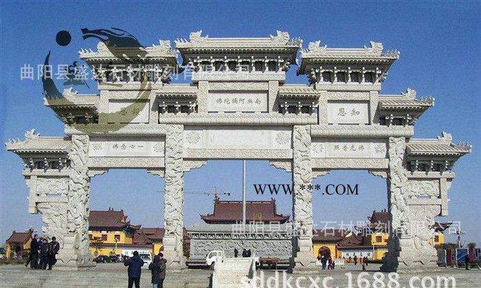生产 大理石牌坊 仿古建筑牌坊 石雕村口牌坊图3