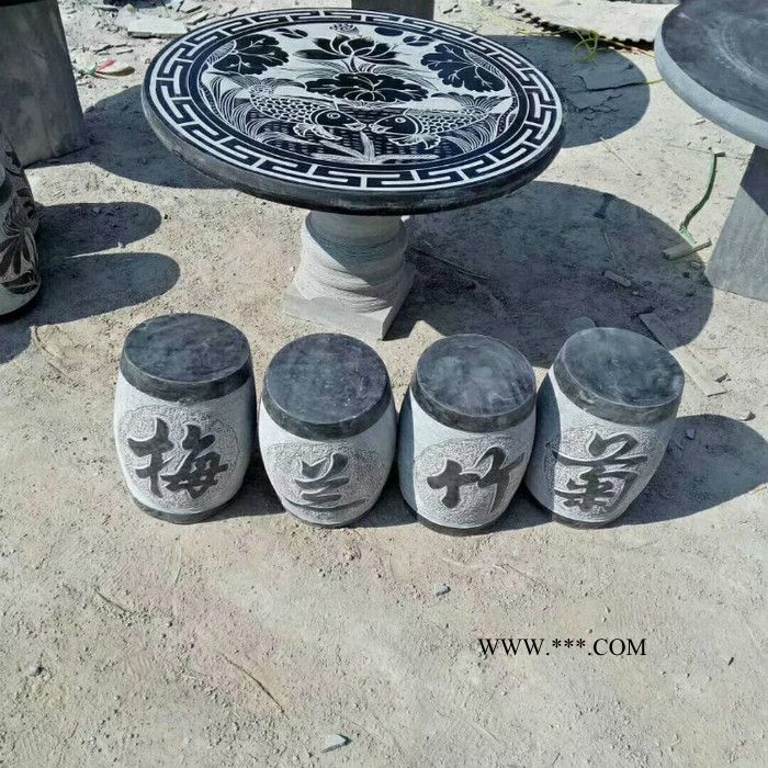 别墅石桌 大理石桌子 现货报价图7