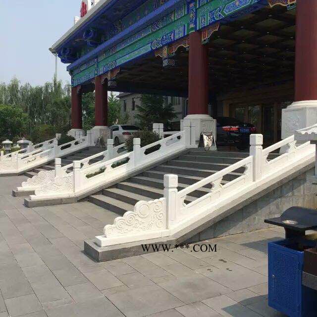 大理石栏杆定做 大理石河道护栏现货 景观栏杆价位图5