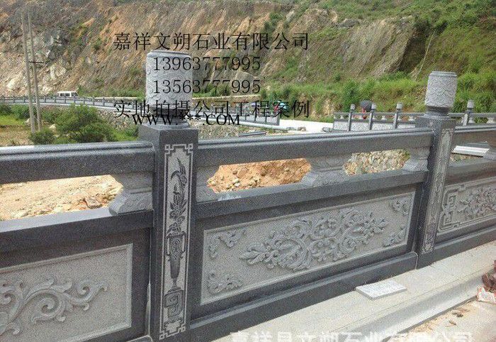 石栏杆价格便宜出售 寺庙石雕栏杆栏板定做 大理石护栏图1