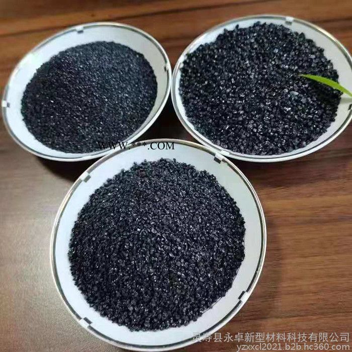 永卓供应抛光研磨用黑刚玉磨料 耐磨金刚砂地坪 黑色石英砂 金刚砂图5