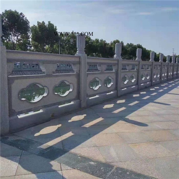 大理石石雕栏杆安装 河道石栏杆供应 汉白玉栏板护栏价位图4