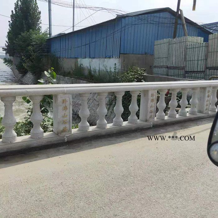 大理石石雕栏杆安装 河道石栏杆供应 汉白玉栏板护栏价位图6