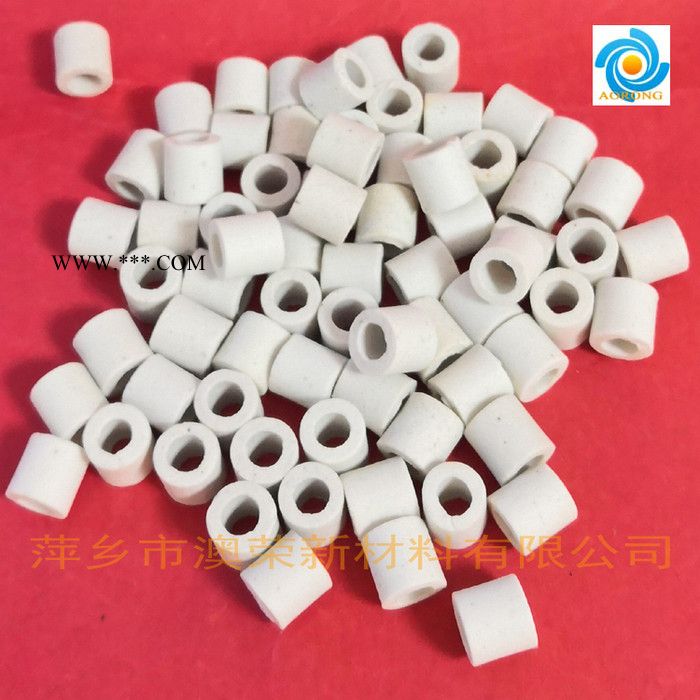 高铝陶瓷拉西环 40% 50% 70% 90%氧化铝陶瓷拉西环现货 刚玉拉西环厂家 澳荣牌高纯氧化铝刚玉拉西环图2