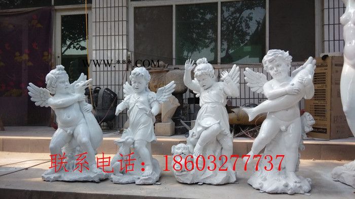 四天使流水喷泉大理石景观流水喷泉图7