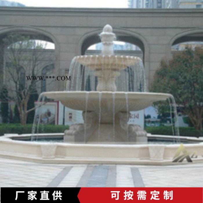 广场喷泉 大理石喷泉 黄锈石喷泉长期供货图3