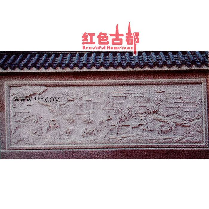 厂家订制 天然大理石 花岗岩雕刻画 万里长城图 大理石雕刻画图2