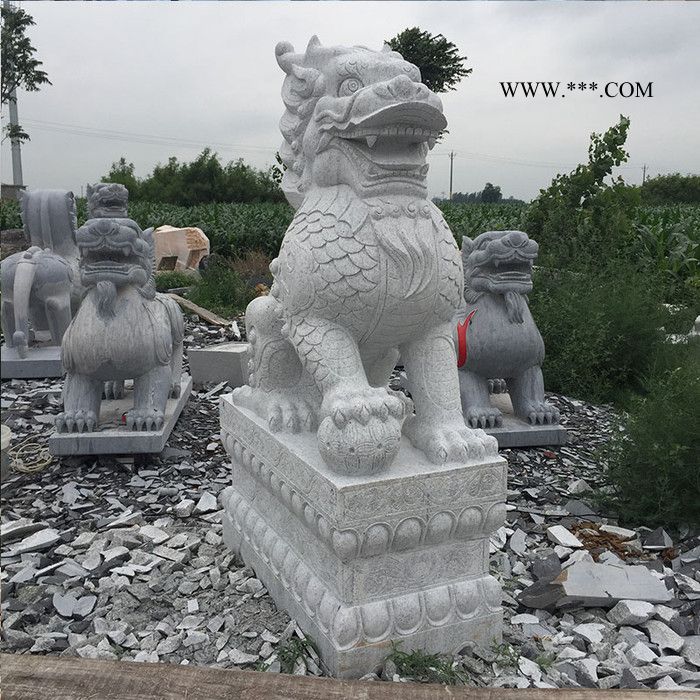 沐泽直销大理石麒麟家用青石招财麒麟庭院风水神兽石雕摆件图5