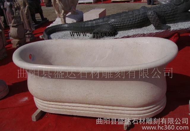 石雕浴盆 汉白玉浴盆 大理石浴盆 工艺浴盆  浴盆图3