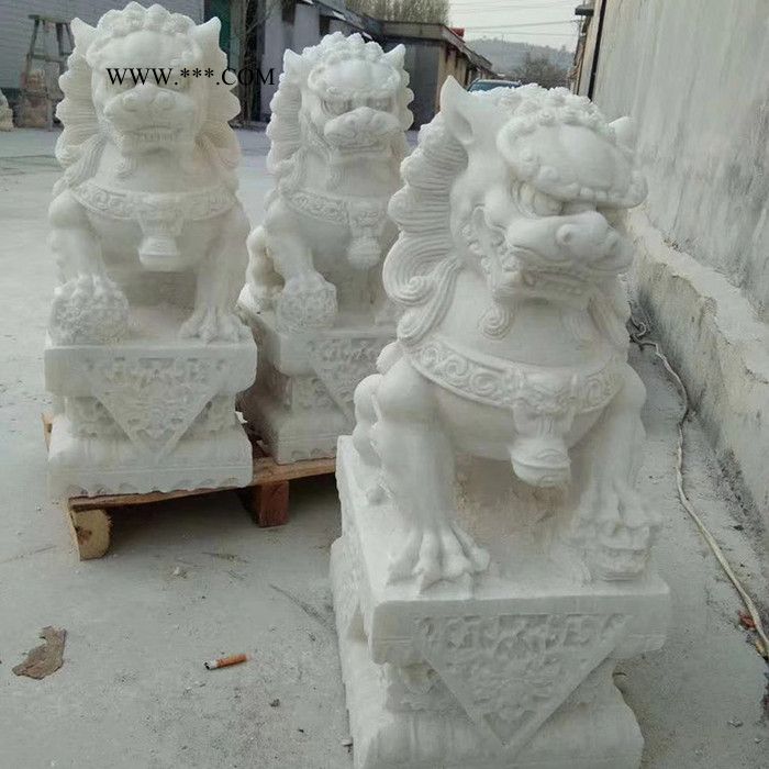 昌盛 石狮子批发 大理石石麒麟 厂家供应图2