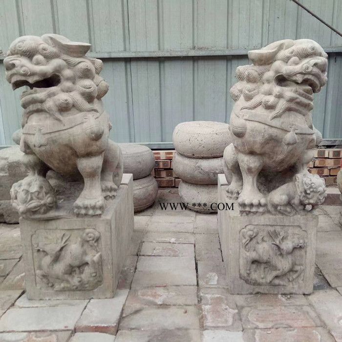 昌盛 石狮子批发 大理石石麒麟 厂家供应图6