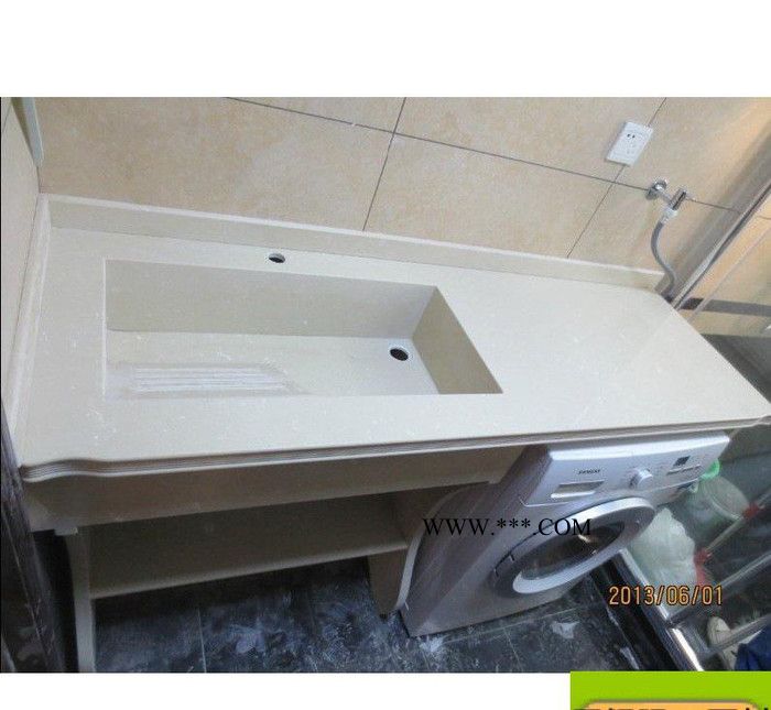 无锡大理石 天然大理石/花岗石/人造石 连体洗衣槽 可放洗衣机