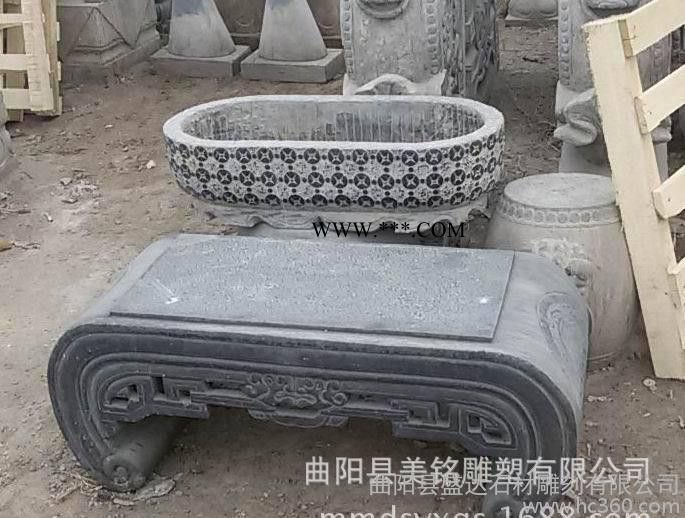 园林广场长椅石雕摆件花岗岩大理石长椅雕塑 石雕长椅 曲阳石雕图2