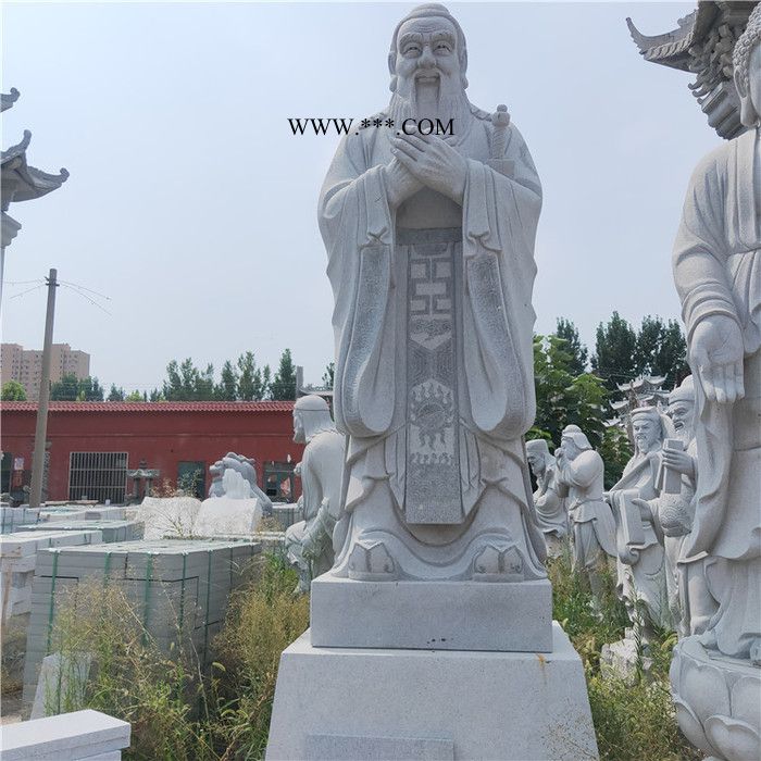 来图生产  大理石伟人石像 寺院观音石像  石雕人像定做厂家图5