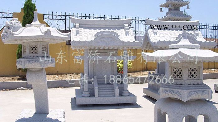 富侨石雕 ** 石材石雕公墓农村墓碑 石碑 家族碑花岗石墓套图2